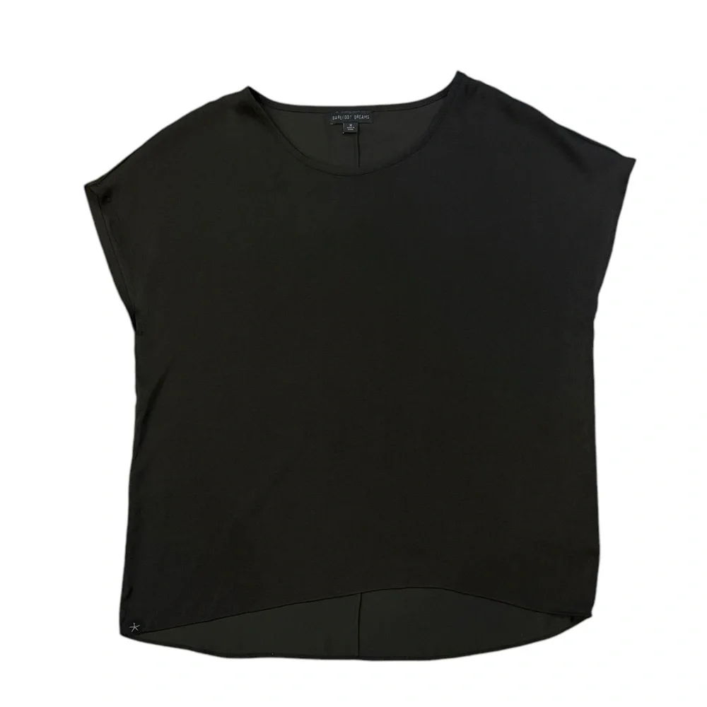 Barefoot Dreams Black Dolman Sleeve Classy Flowy Blouse Womens Size Medium